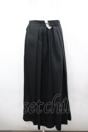 画像: ililil / プリーツ風パンツ  黒 I-26-03-25-099-PU-PA-SA-ZI