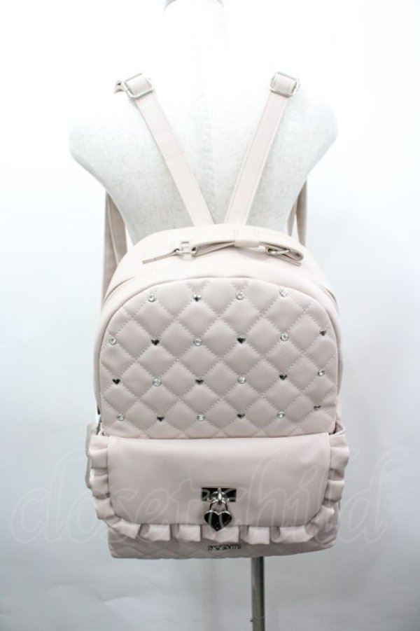 画像1: NOEMIE / キルティングA4リュック  ピンク I-26-03-25-107-LO-BG-TE-ZI (1)