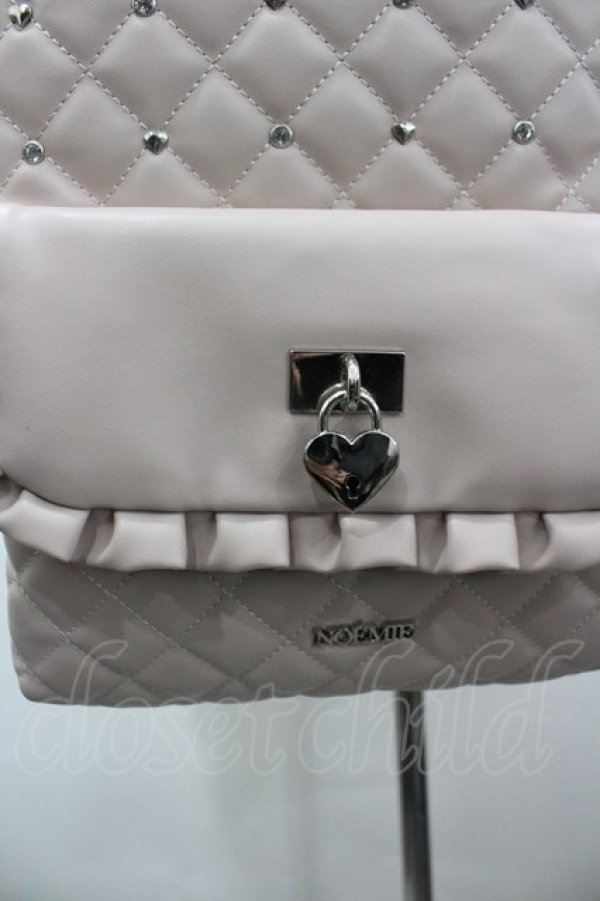 画像2: NOEMIE / キルティングA4リュック  ピンク I-26-03-25-107-LO-BG-TE-ZI (2)