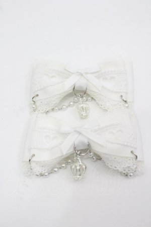 画像: Princess Melody / クラウン×ハートレースりぼんクリップ  白 I-26-03-25-113-EL-AC-TE-ZI