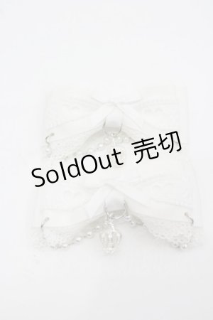 画像: Princess Melody / クラウン×ハートレースりぼんクリップ  白 I-26-03-25-113-EL-AC-TE-ZI