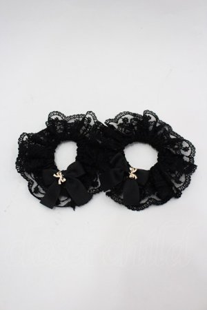 画像: m petit by misako / TT*AM2Pシュシュ  黒 I-26-03-25-114-LO-ZA-TE-ZI