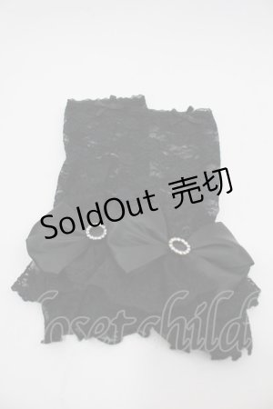 画像: LOLITAその他(お買取対象外) / リボンレースグローブ  黒 I-26-03-25-115-LO-ZA-TE-ZI