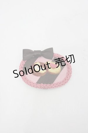 画像: LOLITA / クッキー柄クリップ  ピンク×ブラウン I-26-03-25-117-LO-AC-TE-ZI
