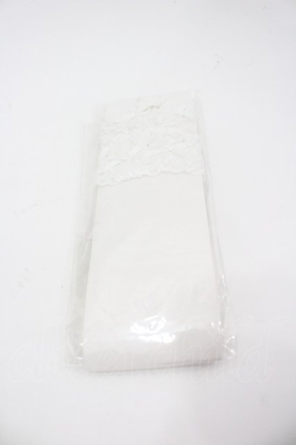 画像2: LOLITAその他(お買取対象外) / イモちゃんコラボ レースガーターシアーオーバーニー  中白 I-26-03-25-119-LO-ZA-TE-ZI (2)