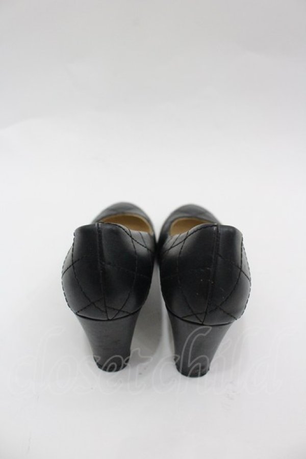 画像3: INGEBORG / キルティングパンプス M 黒 I-26-03-25-121-LO-SH-SA-ZI (3)