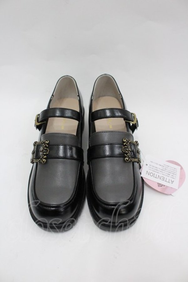 画像1: m petit by misako / AMハイショクローファー L 中黒 I-26-03-25-122-LO-SH-TE-ZI (1)