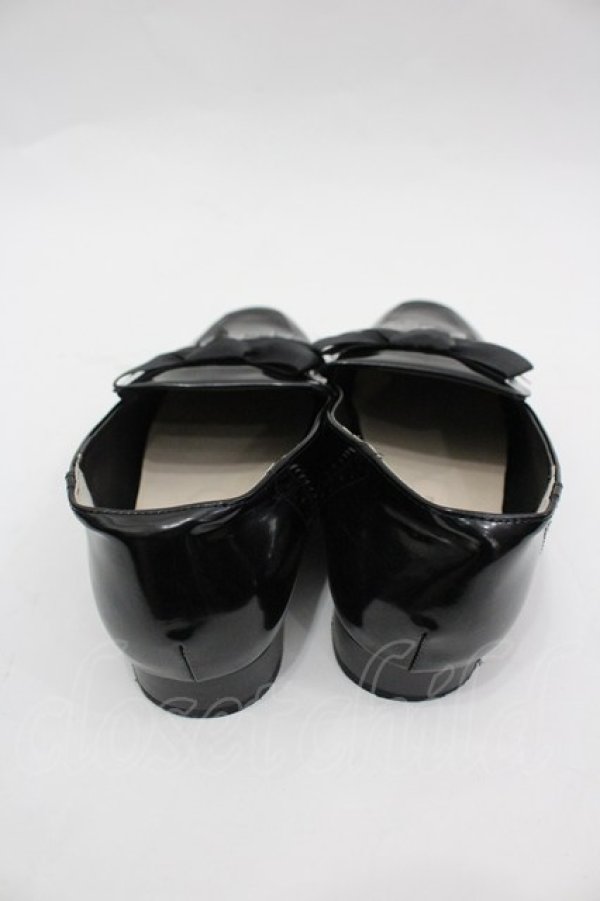 画像3: m petit by misako / AMキルトリボンローファー  ブラック I-26-03-25-124-LO-SH-SA-ZI (3)