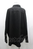 画像2: ililil / ピアスボタンシャツ  黒Ｘシルバー I-26-03-25-013-PU-BL-SA-ZI (2)