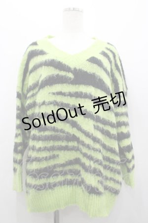 画像: HELL CAT PUNKS / モヘアニット  グリーン I-26-03-25-015-PU-TO-SA-ZI