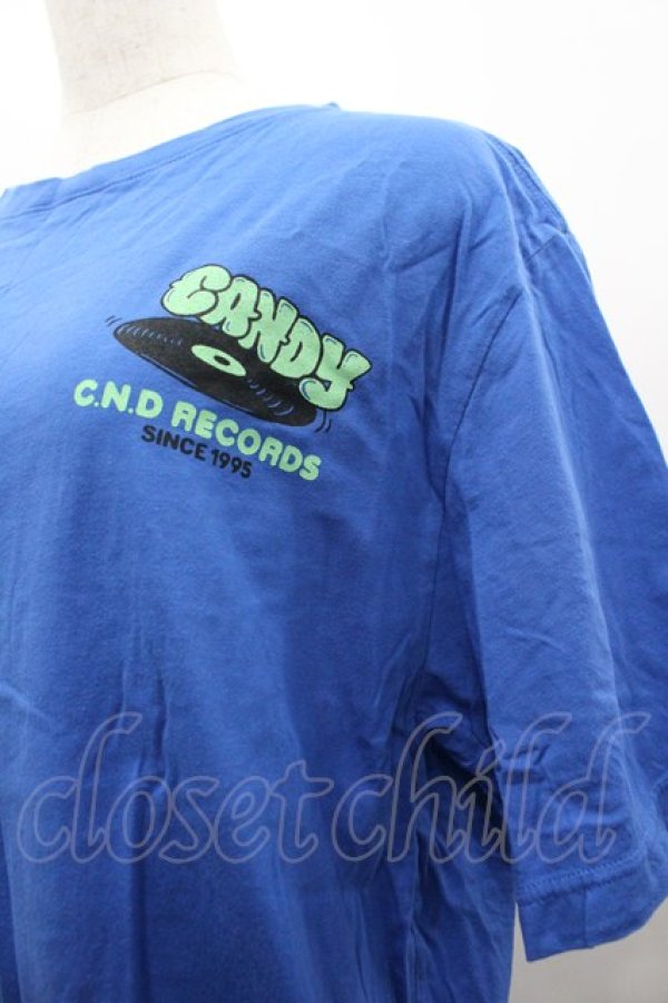 画像3: Candy Stripper / C.N.D RECORDS Tシャツ XL ブルー I-26-03-25-020-PU-TS-SA-ZI (3)