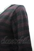 画像3: BPN FOR MEN / ボーダーカーディガン M 黒×紫 I-26-03-25-023-GO-TO-TE-ZI (3)