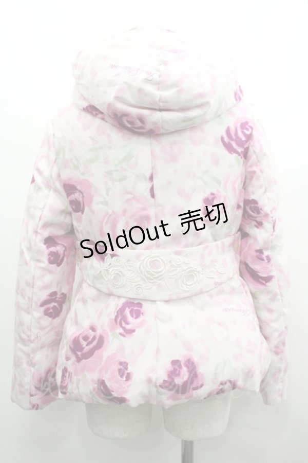 画像2: JESUS DIAMANTE / 3つリボンフードダウンジャケット  ピンク I-26-03-25-029-JE-JA-SA-ZI (2)