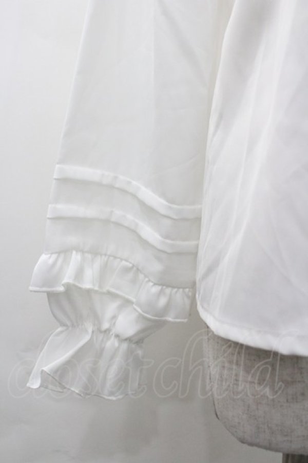 画像3: axes femme kawaii / ピンタック袖デザインブラウス M 白 I-26-03-25-003-AX-BL-SA-ZI (3)