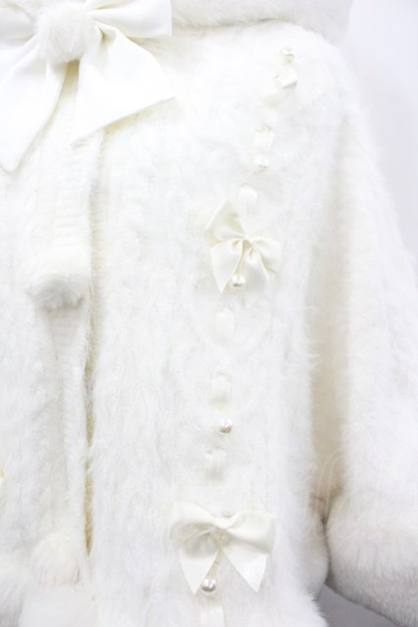 画像3: Amavel / ハートケーブル編みニットポンチョ  白 I-26-03-25-032-CA-CO-SA-ZI (3)