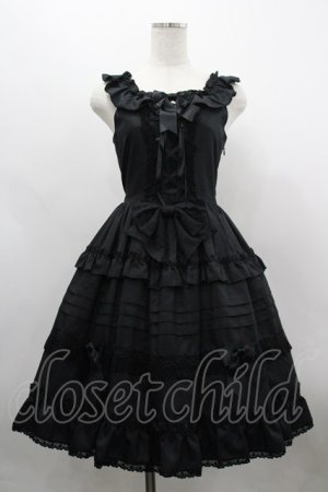 画像: BABY,THE STARS SHINE BRIGHT / Rose Princessジャンパースカート  黒 I-26-03-30-029-BA-OP-TE-ZI