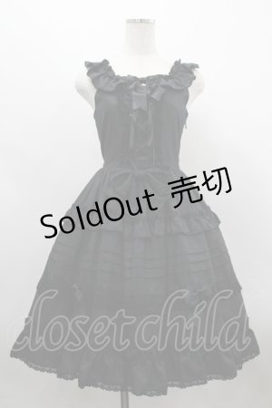 画像: BABY,THE STARS SHINE BRIGHT / Rose Princessジャンパースカート  黒 I-26-03-30-029-BA-OP-TE-ZI