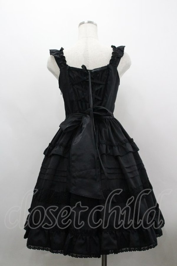 画像3: BABY,THE STARS SHINE BRIGHT / Rose Princessジャンパースカート  黒 I-26-03-30-029-BA-OP-TE-ZI (3)