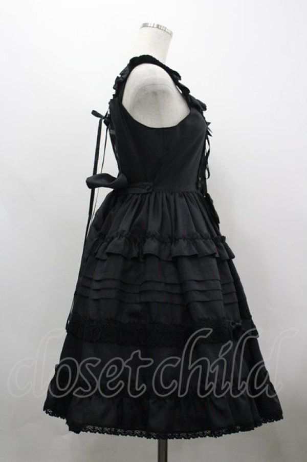 画像4: BABY,THE STARS SHINE BRIGHT / Rose Princessジャンパースカート  黒 I-26-03-30-029-BA-OP-TE-ZI (4)