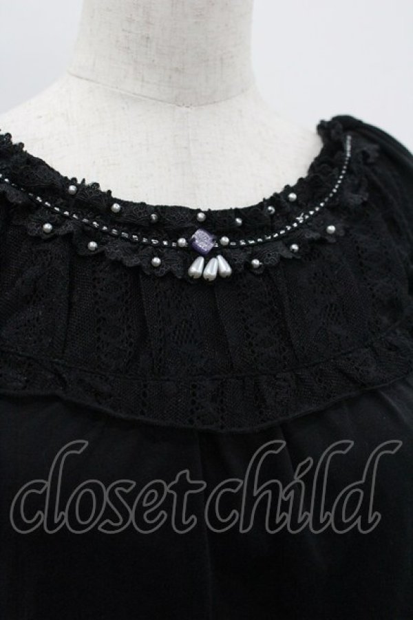 画像3: axes femme / 肩リボンロングインナー F 黒 I-26-03-30-033-AX-TO-TE-ZI (3)