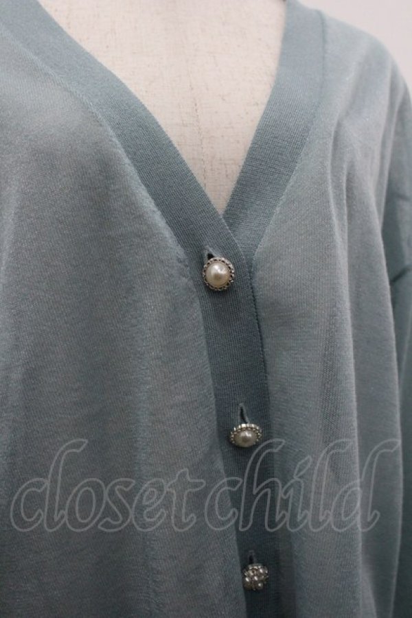 画像3: axes femme / UVカットシアーニットカーディガン F ミント I-26-03-30-005-AX-TO-TE-ZI (3)