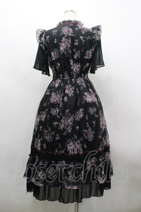 画像3: axes femme / フラワーレースワンピース F 黒 I-26-03-30-038-AX-OP-TE-ZI (3)