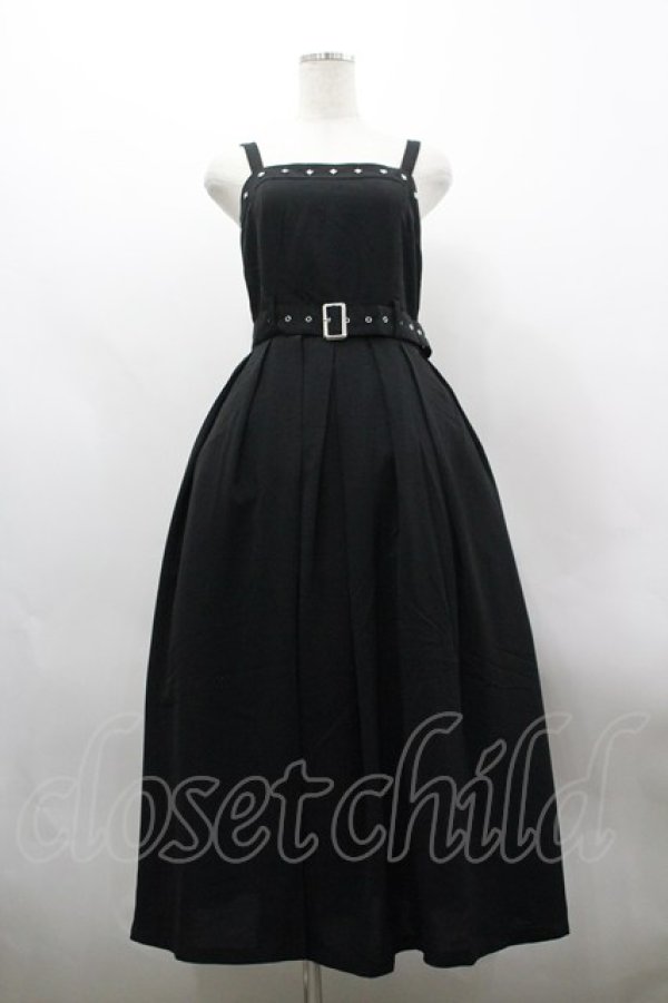 画像1: axes femme / スタッズジャンスカ F 黒 I-26-03-30-039-AX-OP-TE-ZI (1)