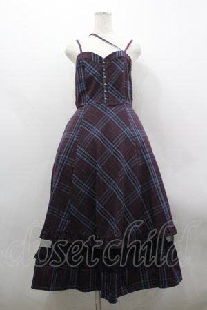 画像: axes femme / タータンチェックジャンスカ F ワイン I-26-03-30-041-AX-OP-TE-ZI