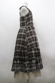 画像4: axes femme / コットンレースチェックジャンスカ F ブラウン I-26-03-30-042-AX-OP-TE-ZI (4)