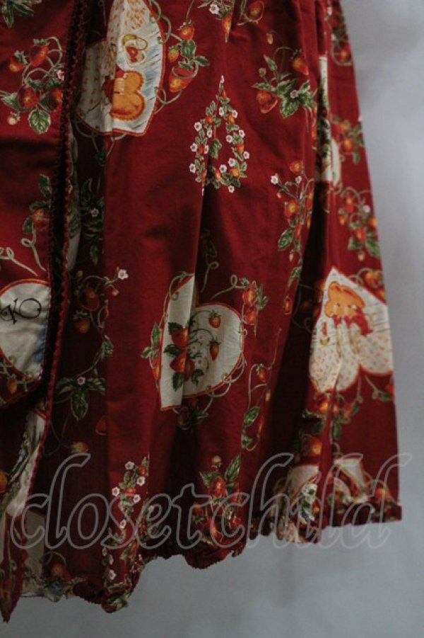 画像6: PINK HOUSE / Rambling Heartsプリントミディワンピース  赤 I-26-03-30-045-LO-OP-SA-ZI (6)