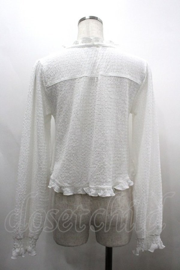 画像2: axes femme / ぽこぽこフリルボレロ F 白 I-26-03-30-001-AX-TO-TE-ZI (2)