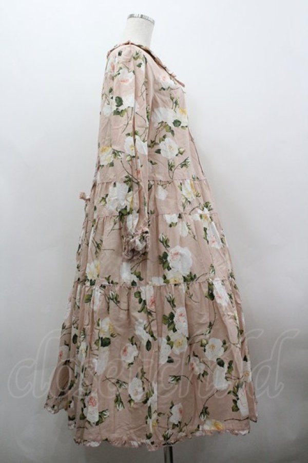 画像4: PINK HOUSE / ホワイトローズプリントミディワンピース  ピンク I-26-03-30-047-LO-OP-SA-ZI (4)