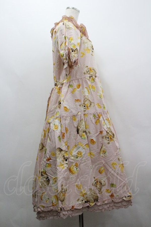 画像4: PINK HOUSE / ハニーレモンテディプリントミディワンピース  ピンク I-26-03-30-052-LO-OP-SA-ZI (4)