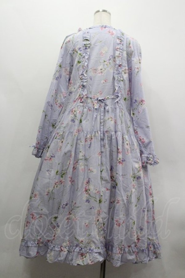 画像3: PINK HOUSE / スイートピープリントワンピース  ラベンダー I-26-03-30-057-LO-OP-SA-ZI (3)