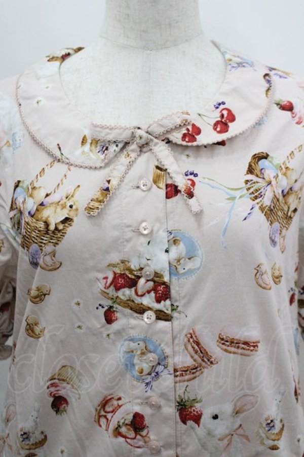 画像5: PINK HOUSE / スイーツスプリングバニープリントワンピース  ピンク I-26-03-30-059-LO-OP-SA-ZI (5)