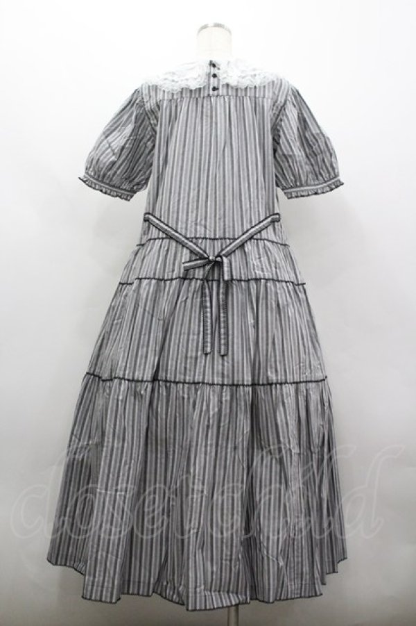 画像3: PINK HOUSE / オリジナルマルチストライプワンピース  黒Ｘ白 I-26-03-30-060-LO-OP-SA-ZI (3)