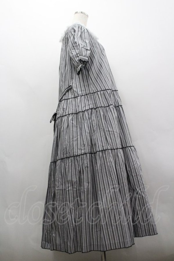 画像4: PINK HOUSE / オリジナルマルチストライプワンピース  黒Ｘ白 I-26-03-30-060-LO-OP-SA-ZI (4)