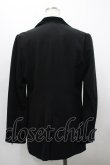 画像2: axes femme / ベロア使いロングジャケット M 黒 I-26-03-30-010-AX-JA-TE-ZI (2)