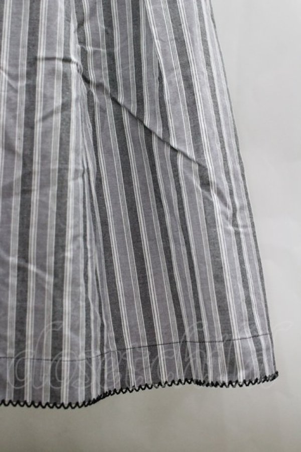 画像6: PINK HOUSE / オリジナルマルチストライプワンピース  黒Ｘ白 I-26-03-30-060-LO-OP-SA-ZI (6)