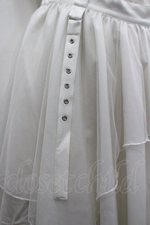 画像5: axes femme / 異素材イレヘムロングスカート F 白 I-26-03-30-061-AX-SK-TE-ZI (5)