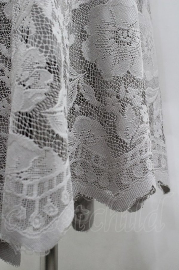 画像4: axes femme / レースサーキュラースカート F グレー I-26-03-30-063-AX-SK-TE-ZI (4)