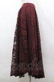 画像4: axes femme / レースサーキュラースカート M ワイン I-26-03-30-064-AX-SK-TE-ZI (4)
