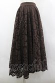 画像1: axes femme / レースサーキュラースカート M ブラウン I-26-03-30-065-AX-SK-TE-ZI (1)