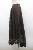 画像4: axes femme / レースサーキュラースカート M ブラウン I-26-03-30-065-AX-SK-TE-ZI (4)