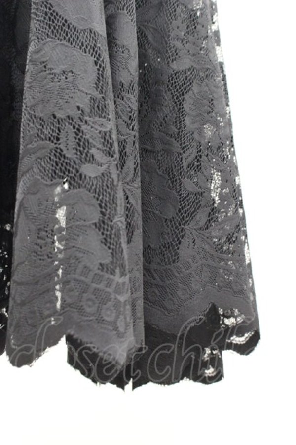 画像5: axes femme / レースサーキュラースカート M 黒 I-26-03-30-067-AX-SK-TE-ZI (5)