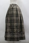 画像2: axes femme / フロッキーチェックスカート M 茶 I-26-03-30-069-AX-SK-TE-ZI (2)