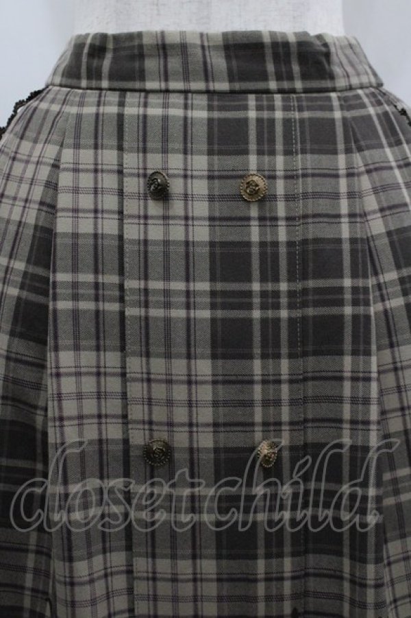 画像5: axes femme / フロッキーチェックスカート M 茶 I-26-03-30-069-AX-SK-TE-ZI (5)