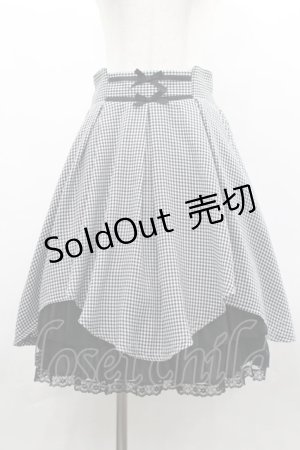 画像: axes femme POETIQUE / イレヘムプチリボンスカート M 黒×白 I-26-03-30-071-AX-SK-TE-ZI