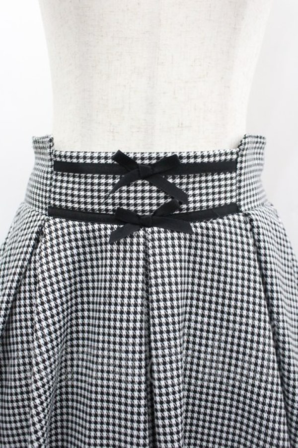 画像5: axes femme POETIQUE / イレヘムプチリボンスカート M 黒×白 I-26-03-30-071-AX-SK-TE-ZI (5)