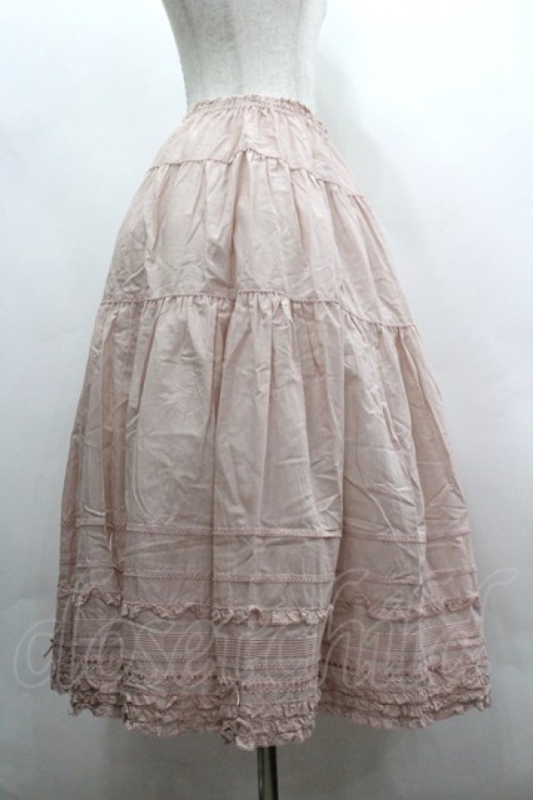 画像4: PINK HOUSE / ローンフリルミディスカート  ピンク I-26-03-30-073-LO-SK-SA-ZI (4)